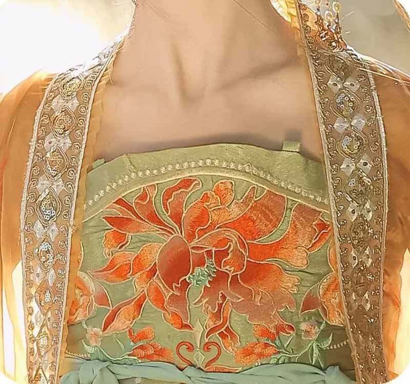 Women's Traditional Chinese Ha - огляд і ціна Embroidery Yellow Dress