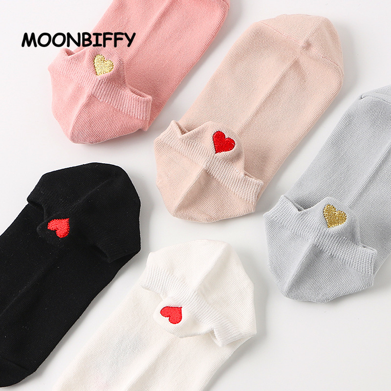 Love Heart Women Socks Embroid - огляд і ціна Embroidery Love