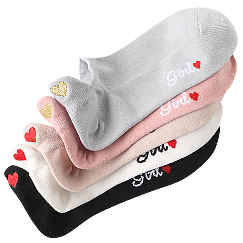 Love Heart Women Socks Embroid - огляд і ціна Embroidery Love