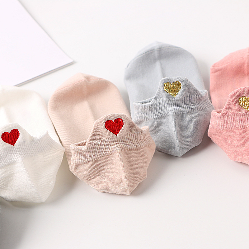 Love Heart Women Socks Embroid - огляд і ціна Embroidery Love