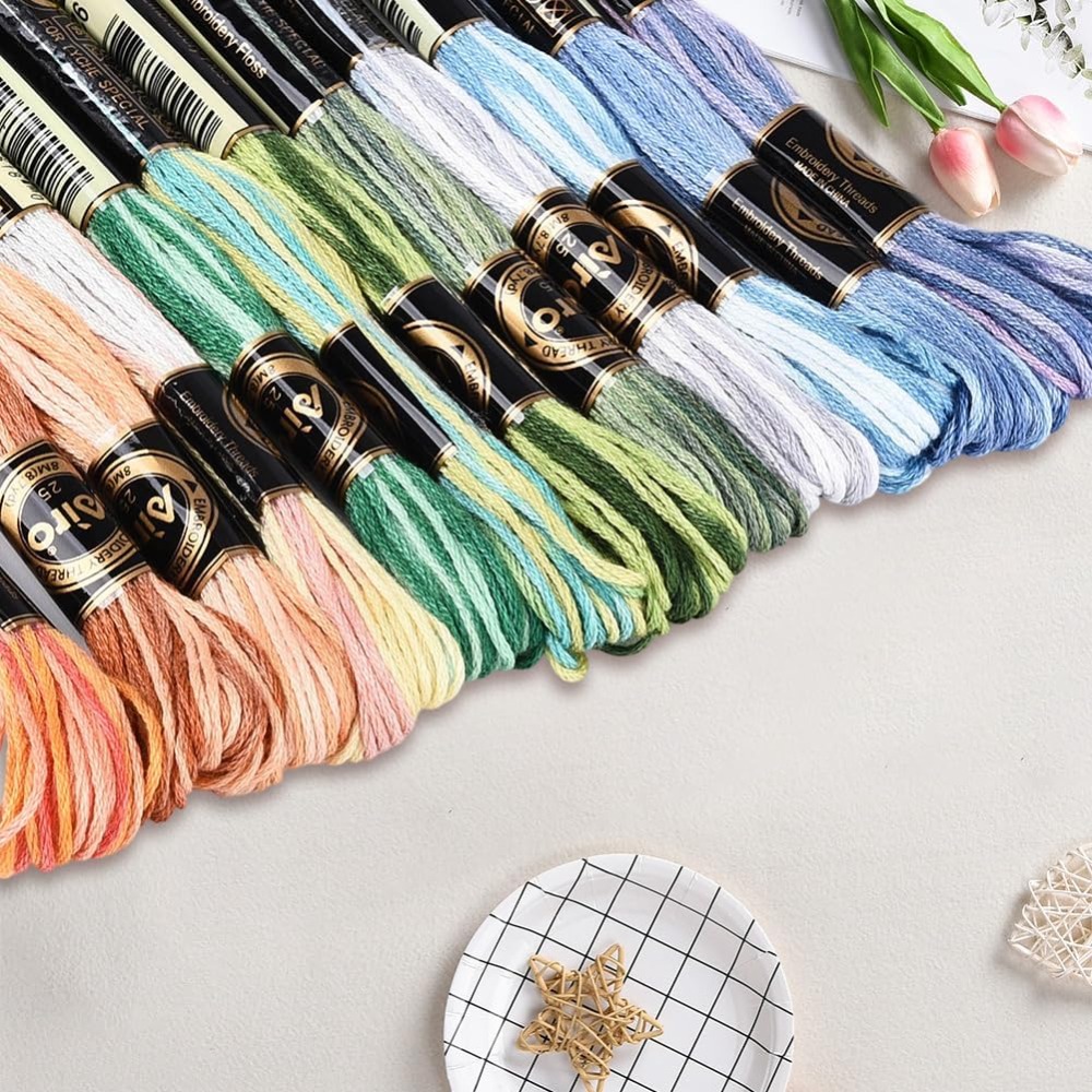 12 Skeins 105 Yards Cross Stit - огляд і ціна Embroidery Gradient