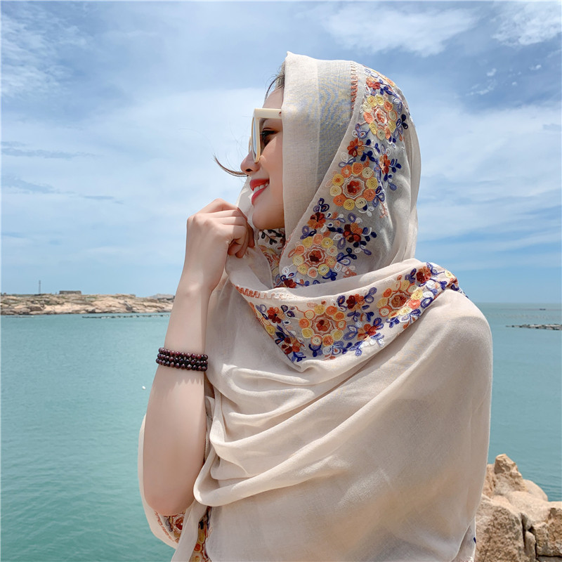 Four Seasons Muslim Women's He - огляд і ціна Embroidery Shawl