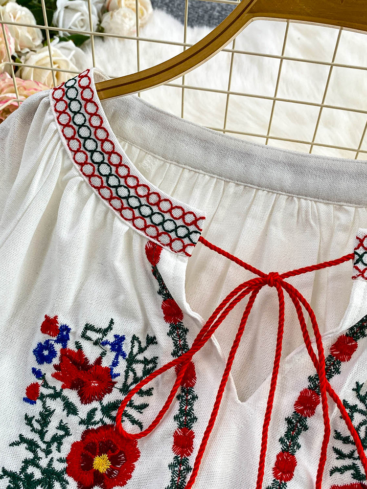 Women's Autumn Bohemian Blouse - огляд і ціна Embroidery On Shirt