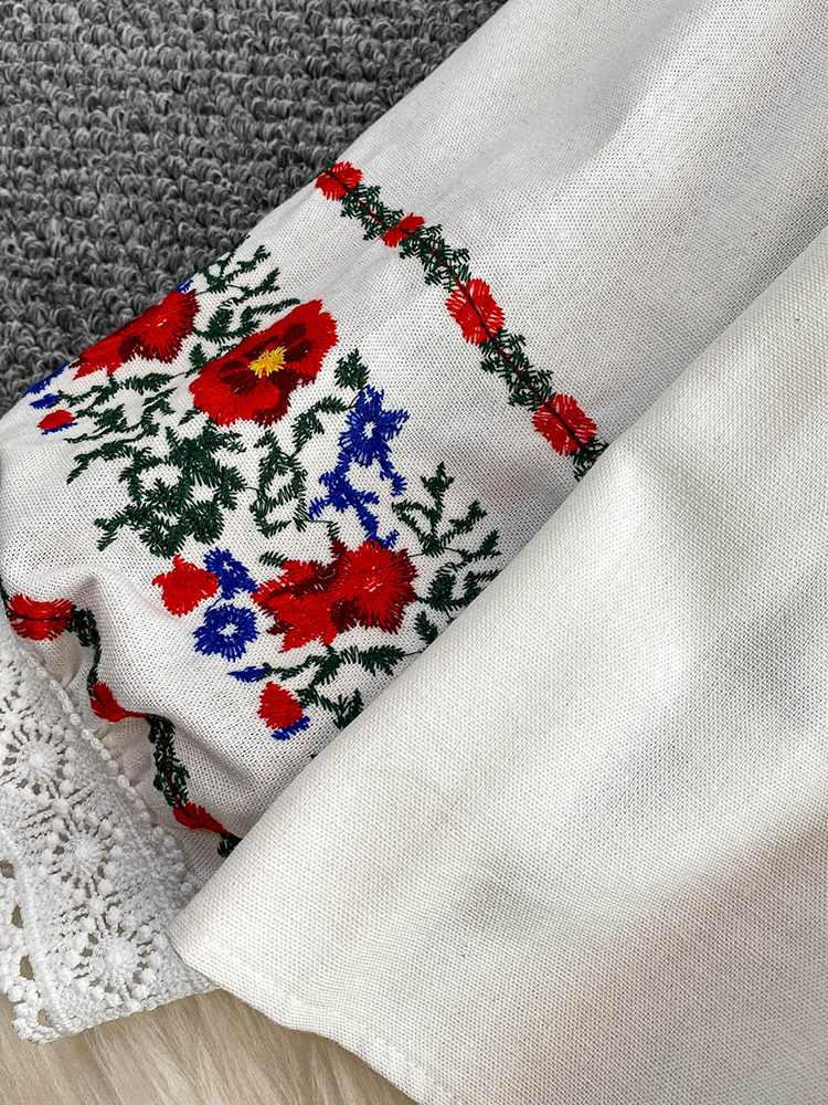 Women's Autumn Bohemian Blouse - огляд і ціна Embroidery On Shirt