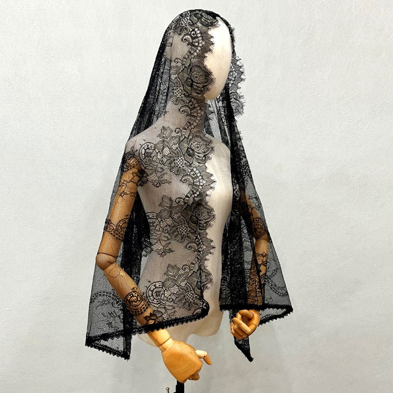 New Elegant Lace Scarf Hollow  - огляд і ціна Embroidery Veil