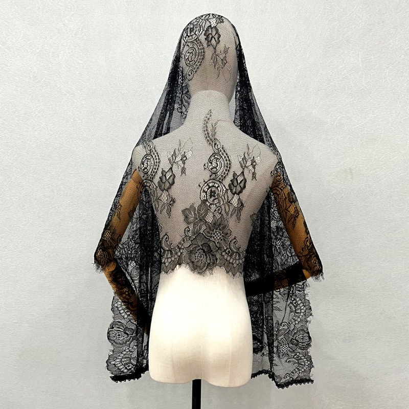 New Elegant Lace Scarf Hollow  - огляд і ціна Embroidery Veil