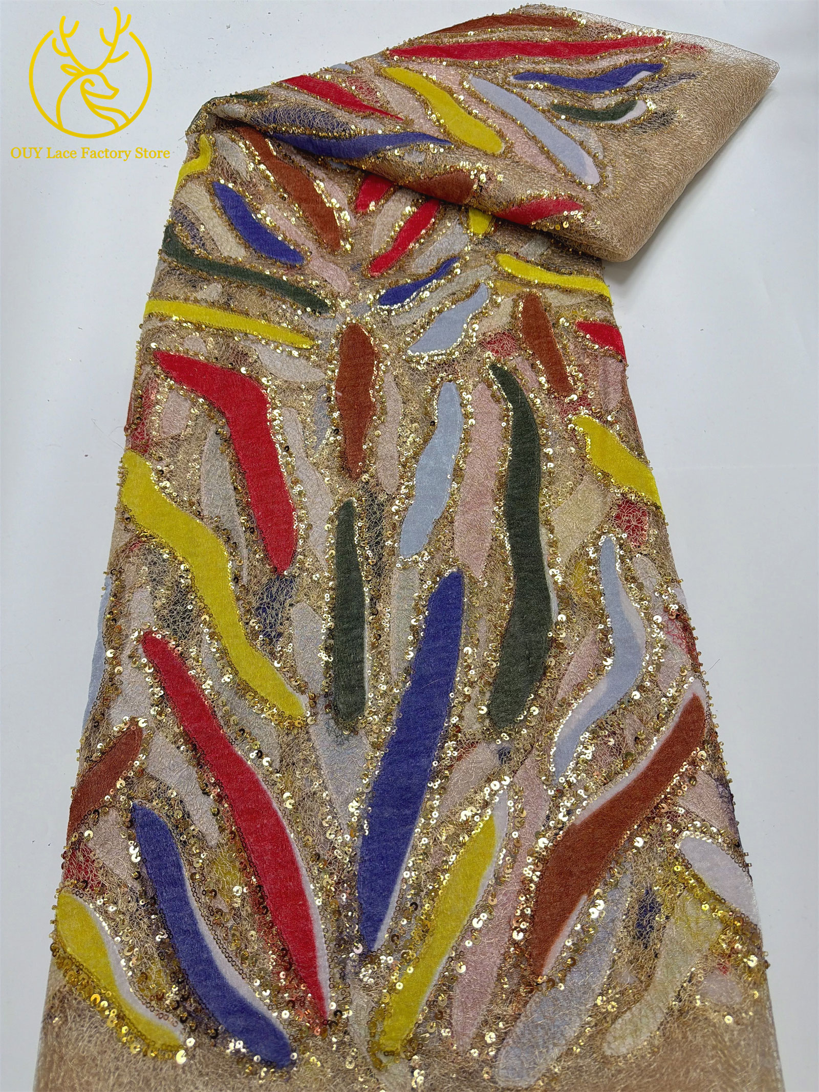 Golden Yellow French Tulle Emb - огляд і ціна Embroidery Yellow Dress