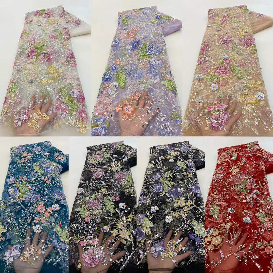African Lace Fabric 2026 High  - огляд і ціна Embroidery Gradient