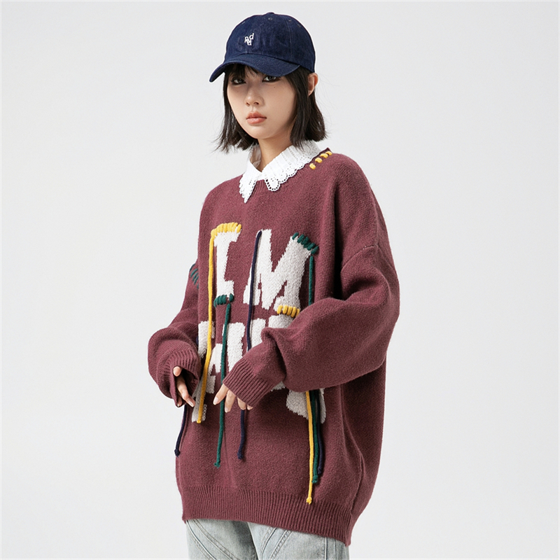 Ladies Oversize Sweater Woman  - огляд і ціна Embroidery Alphabet Designs