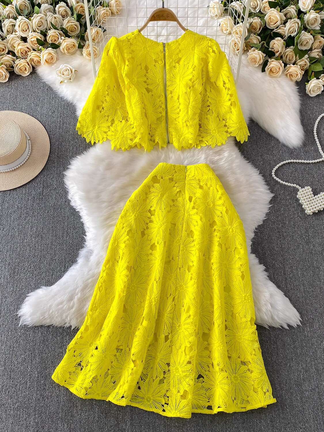 Elegant 2 Piece Set Women Summ - огляд і ціна Embroidery In The Piece