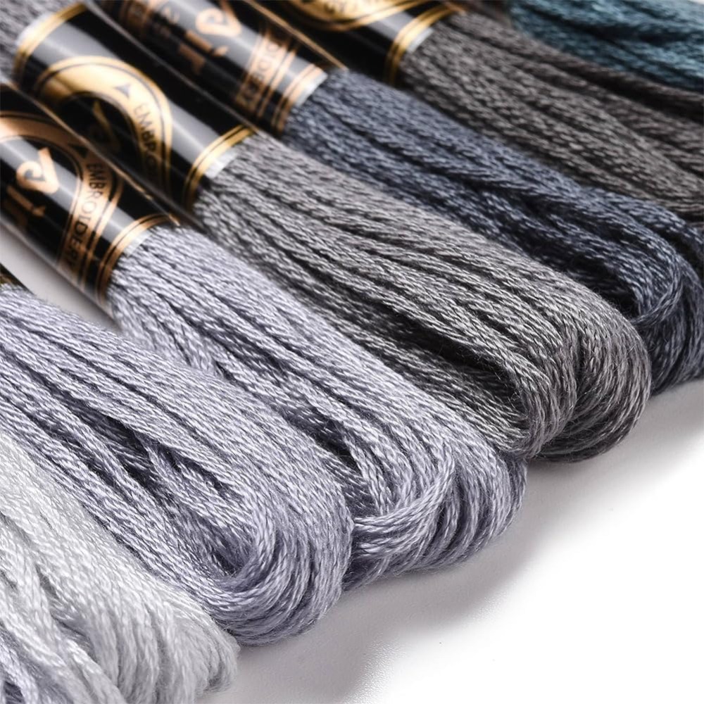 8 Skeins 70 Yards Grey Friends - огляд і ціна Embroidery Gradient