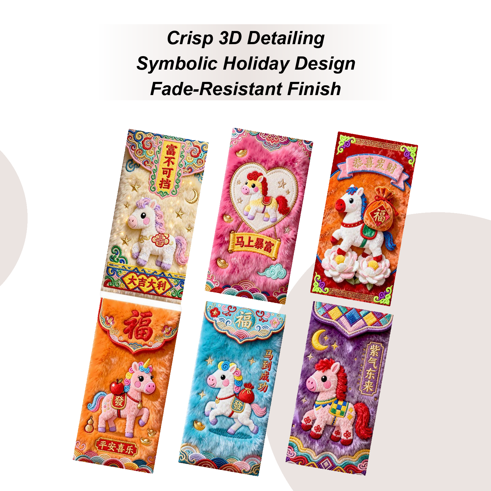 2026 Chinese Red Envelope 6pcs - огляд і ціна Embroidery Red