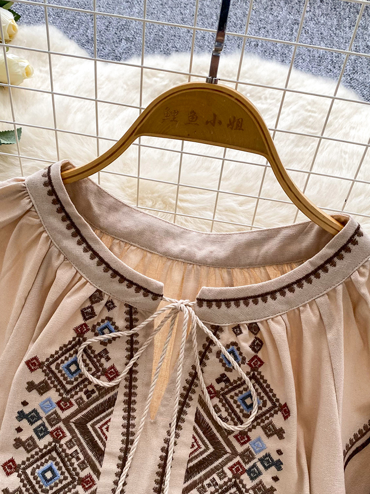 Women Autumn Blouse Loose Arti - огляд і ціна Embroidery On Shirt
