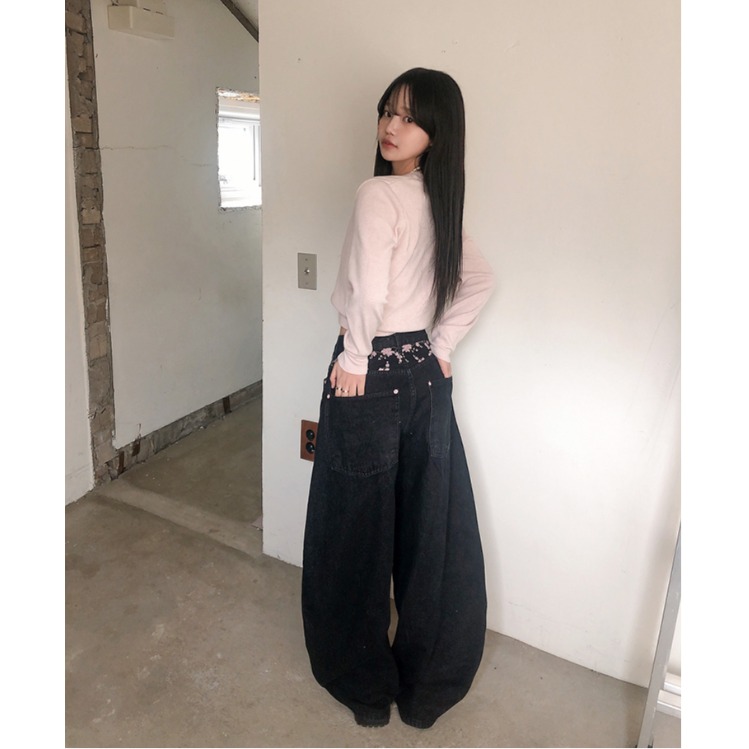 High Waist Sakura Embroidery W - огляд і ціна Embroidery Jeans Sakura