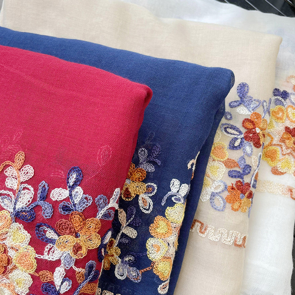 2025 New Soft Cotton Hijab Sca - огляд і ціна Embroidery Shawl