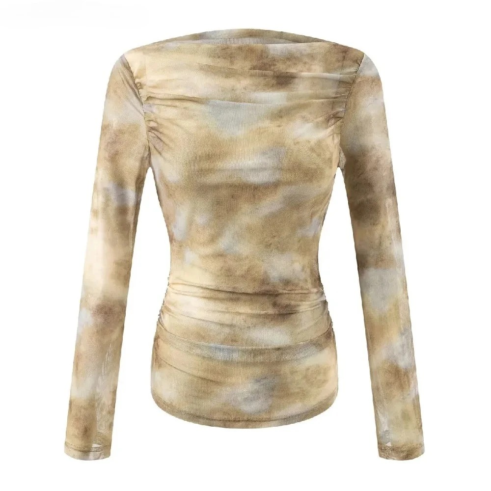 2025 Sexy Tie-Dye Print Ruched - огляд і ціна Embroidery A