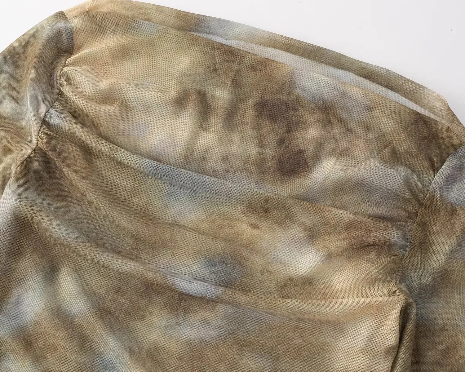 2025 Sexy Tie-Dye Print Ruched - огляд і ціна Embroidery A