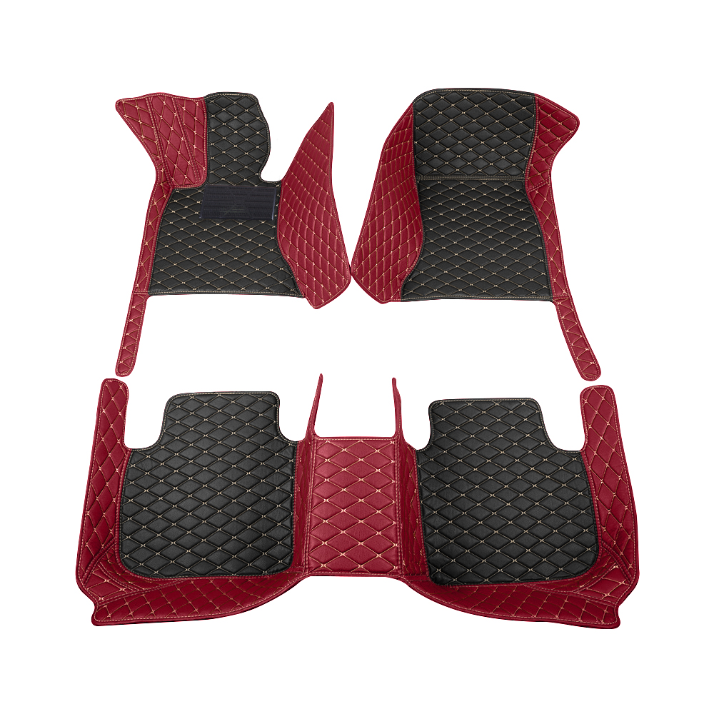 Car Floor Mats Leather Embroid - огляд і ціна Embroidery Red