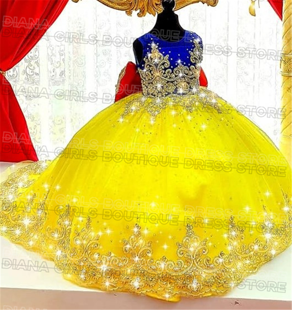 Gorgeous Yellow Flower Girl Dr - огляд і ціна Embroidery Yellow Dress