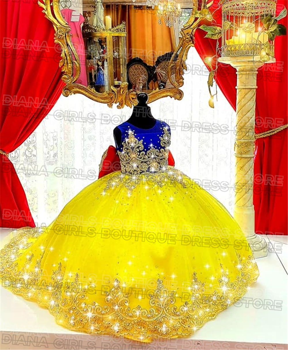 Gorgeous Yellow Flower Girl Dr - огляд і ціна Embroidery Yellow Dress