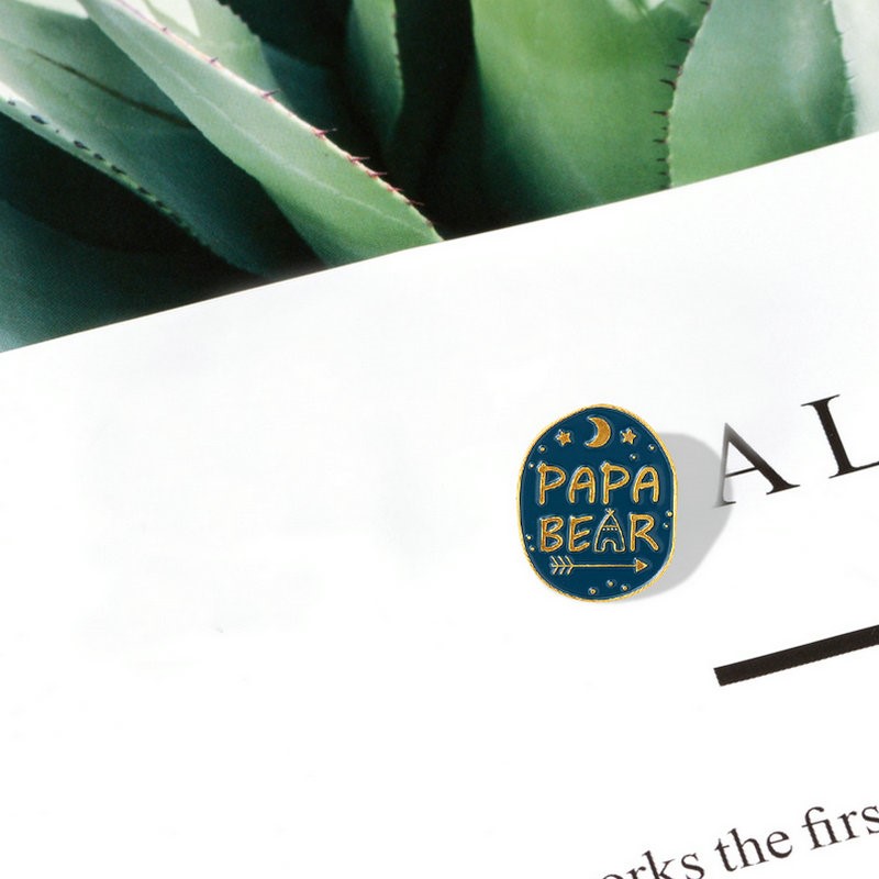 Mama Papa Bear Enamel Pins Cus - огляд і ціна Embroidery Love