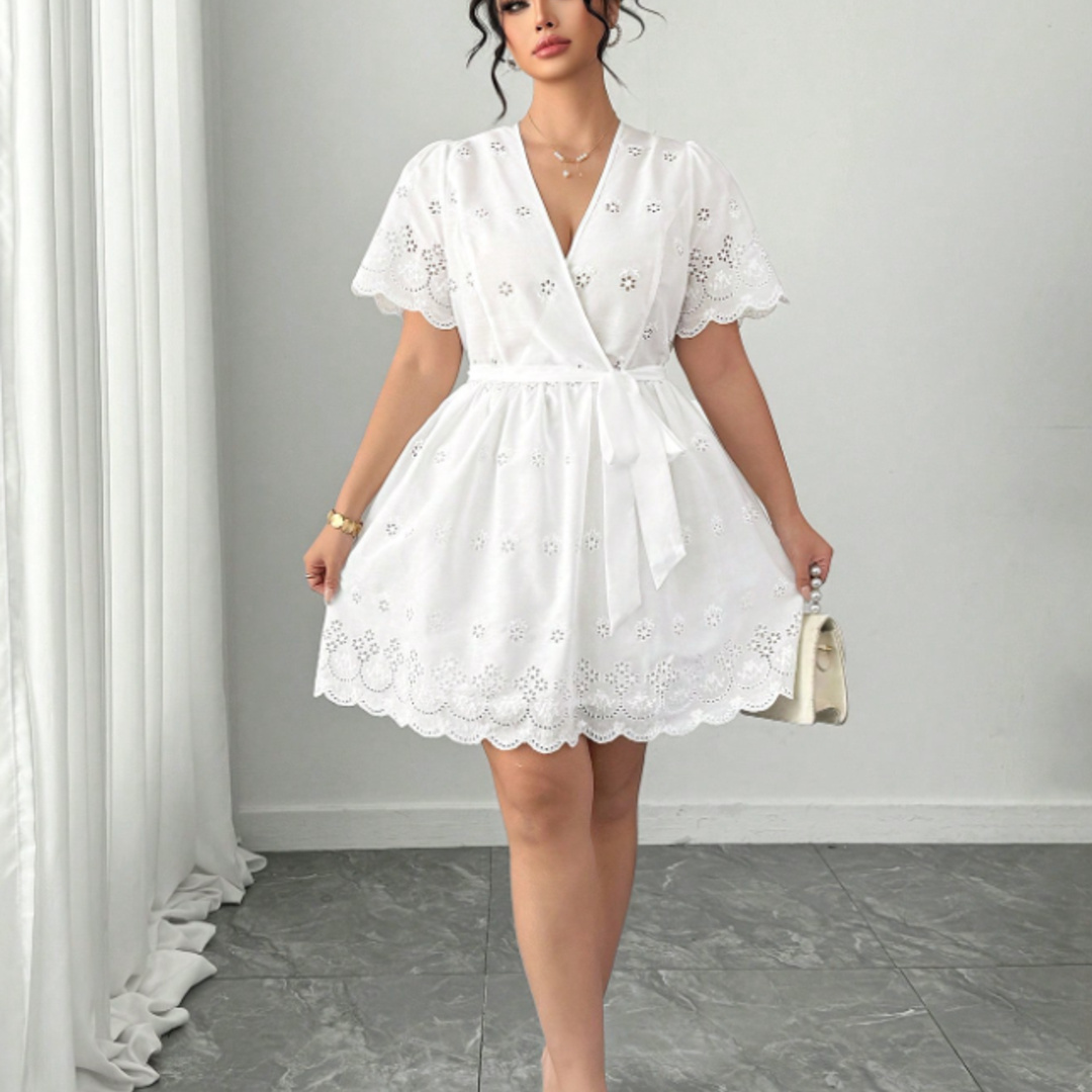 Plus Size White Eyelet Embroid - огляд і ціна Embroidery Eyelet