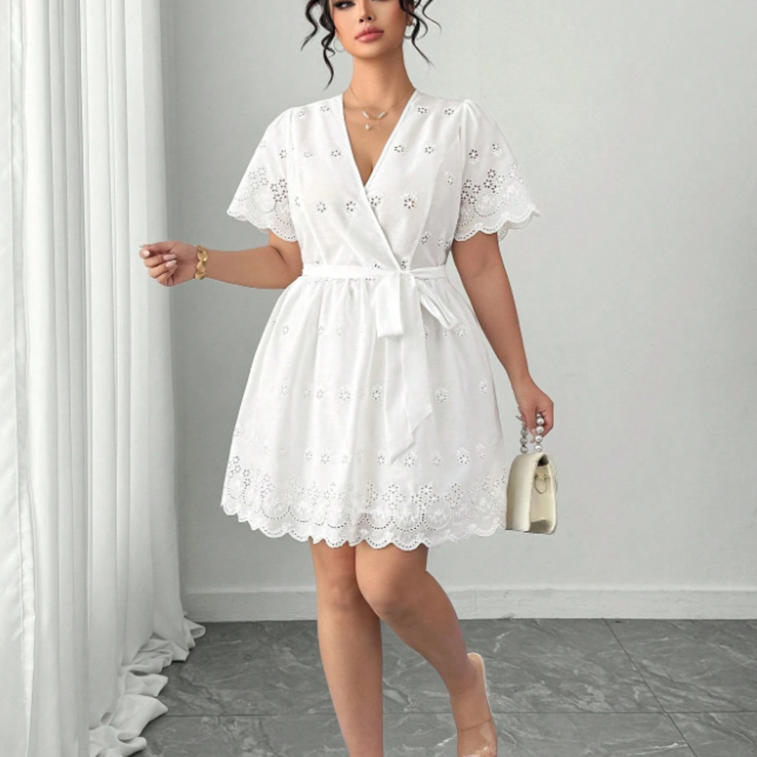 Plus Size White Eyelet Embroid - огляд і ціна Embroidery Eyelet