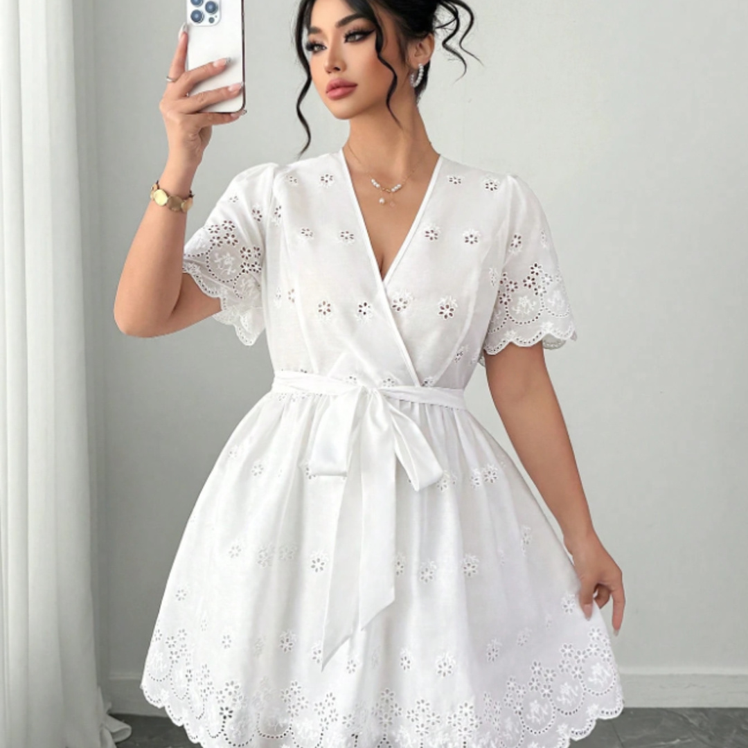 Plus Size White Eyelet Embroid - огляд і ціна Embroidery Eyelet