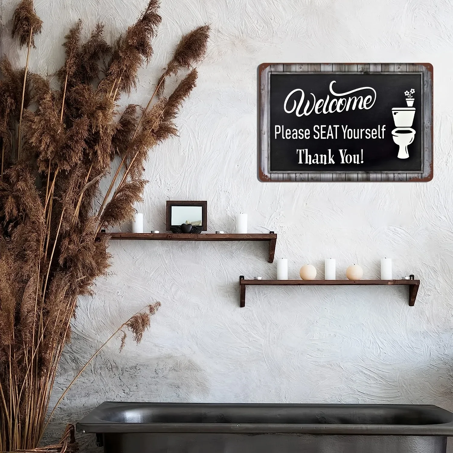 Funny Word Bathroom Decor Wari - огляд і ціна Embroidery Water