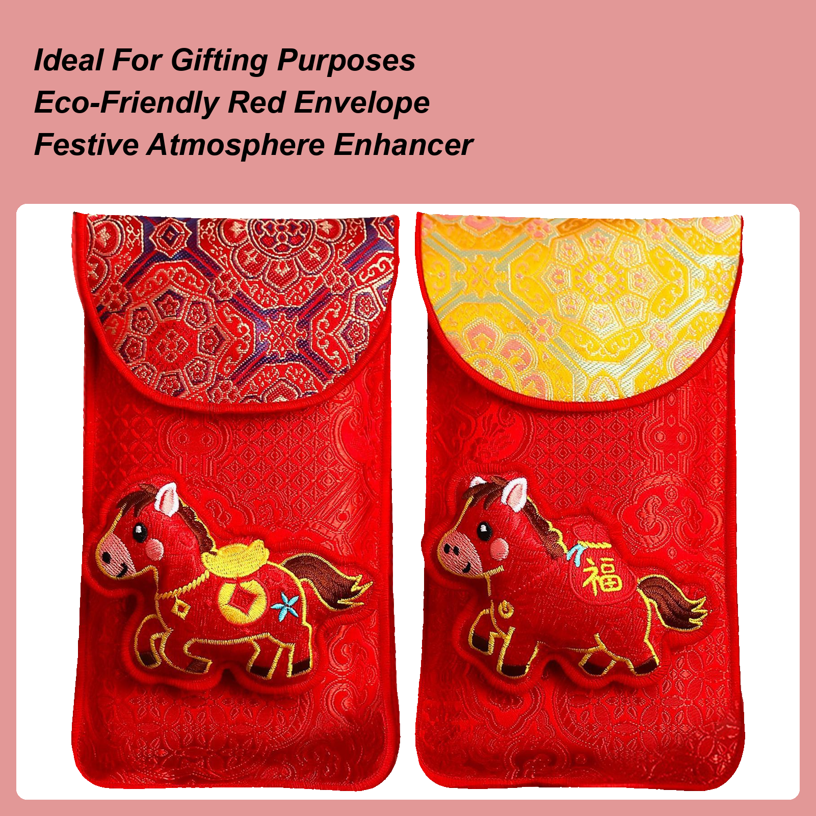 Year Of The Horse Embroidered  - огляд і ціна Embroidery Red