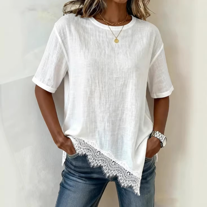 Women Vintage V Neck Lace Ruff - огляд і ціна Embroidery Eyelet