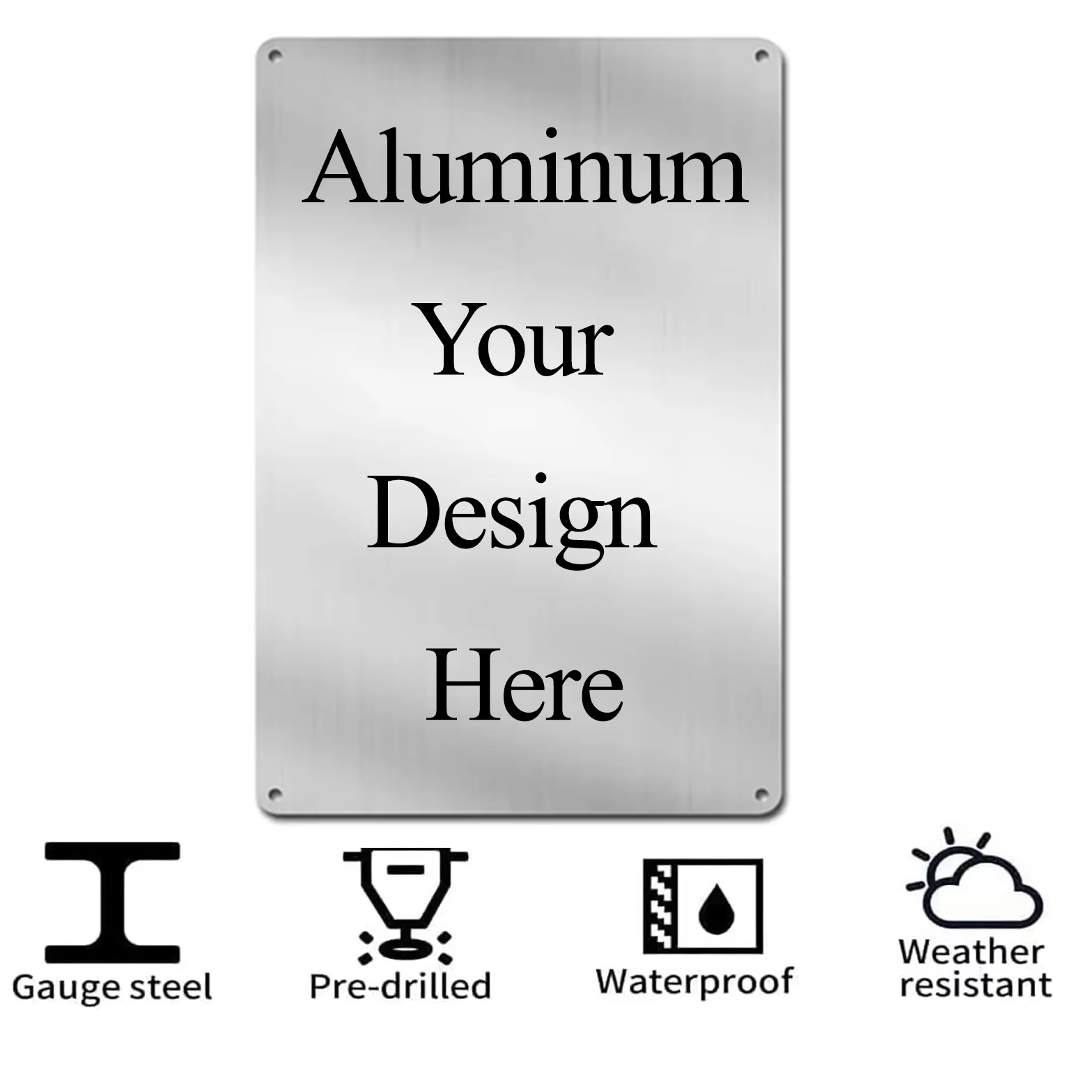 Custom Sign Metal Aluminum Pla - огляд і ціна Embroidery Water