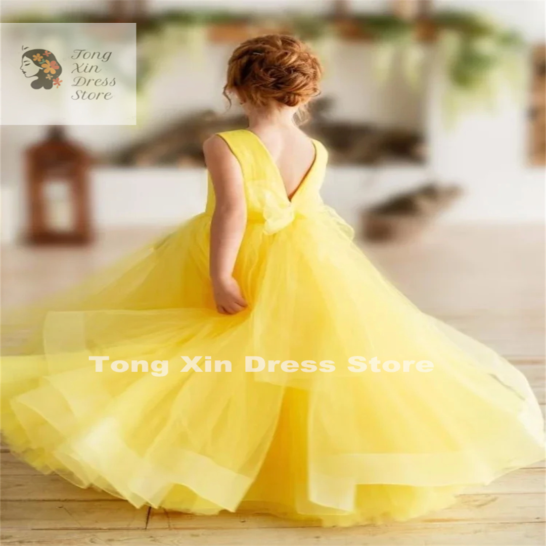 Wedding Birthday Party Flower  - огляд і ціна Embroidery Yellow Dress