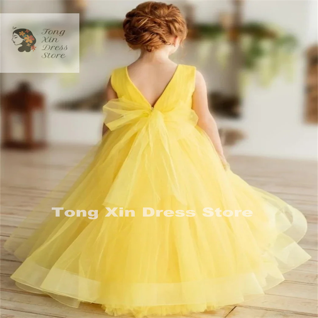 Wedding Birthday Party Flower  - огляд і ціна Embroidery Yellow Dress