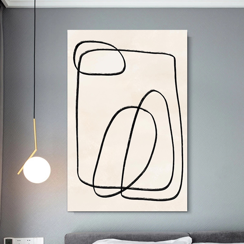 Minimalist Paint Strokes Abstr - огляд і ціна Embroidery Art Painting