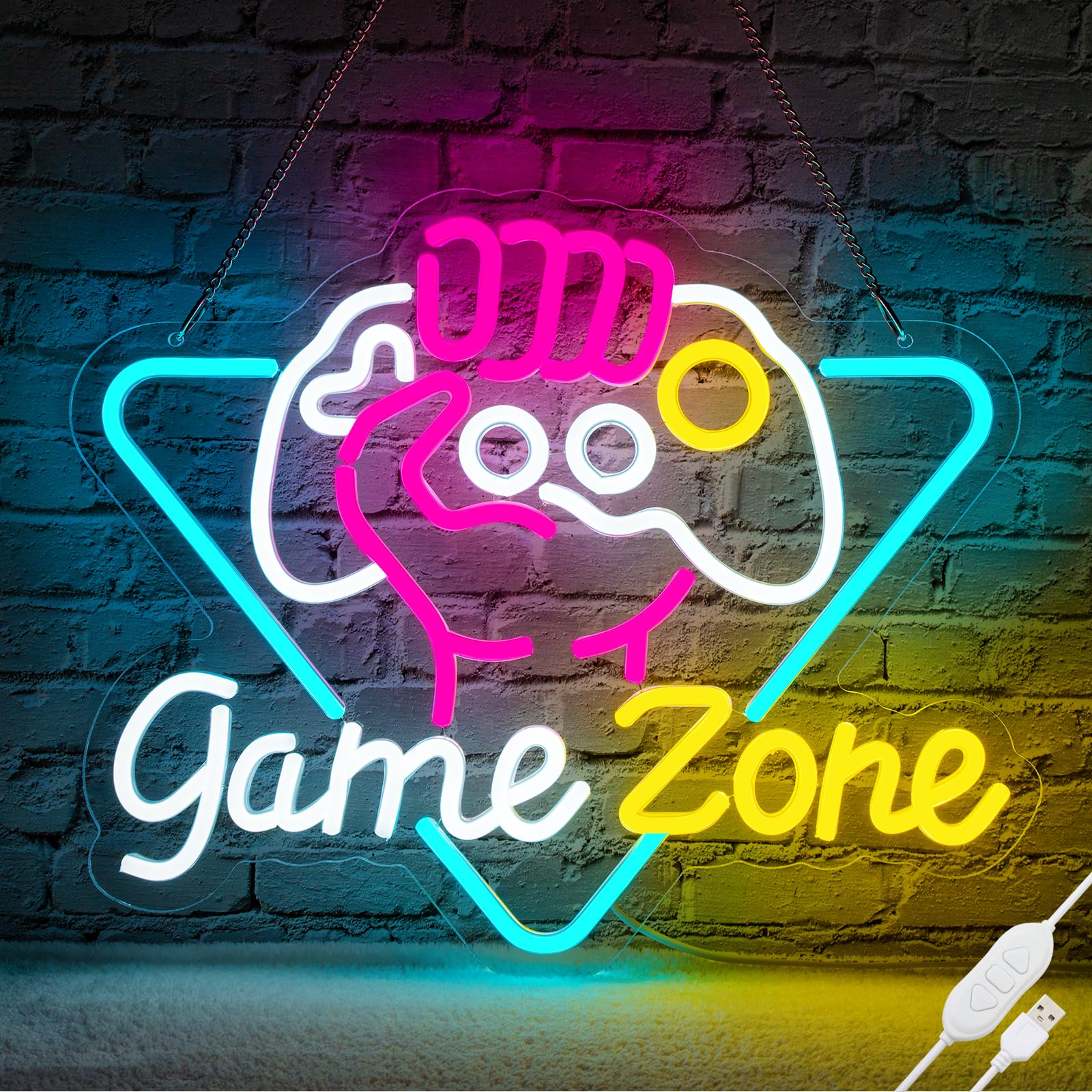 Game Zome Neon Sign LED Wall D - огляд і ціна Embroidery Studio