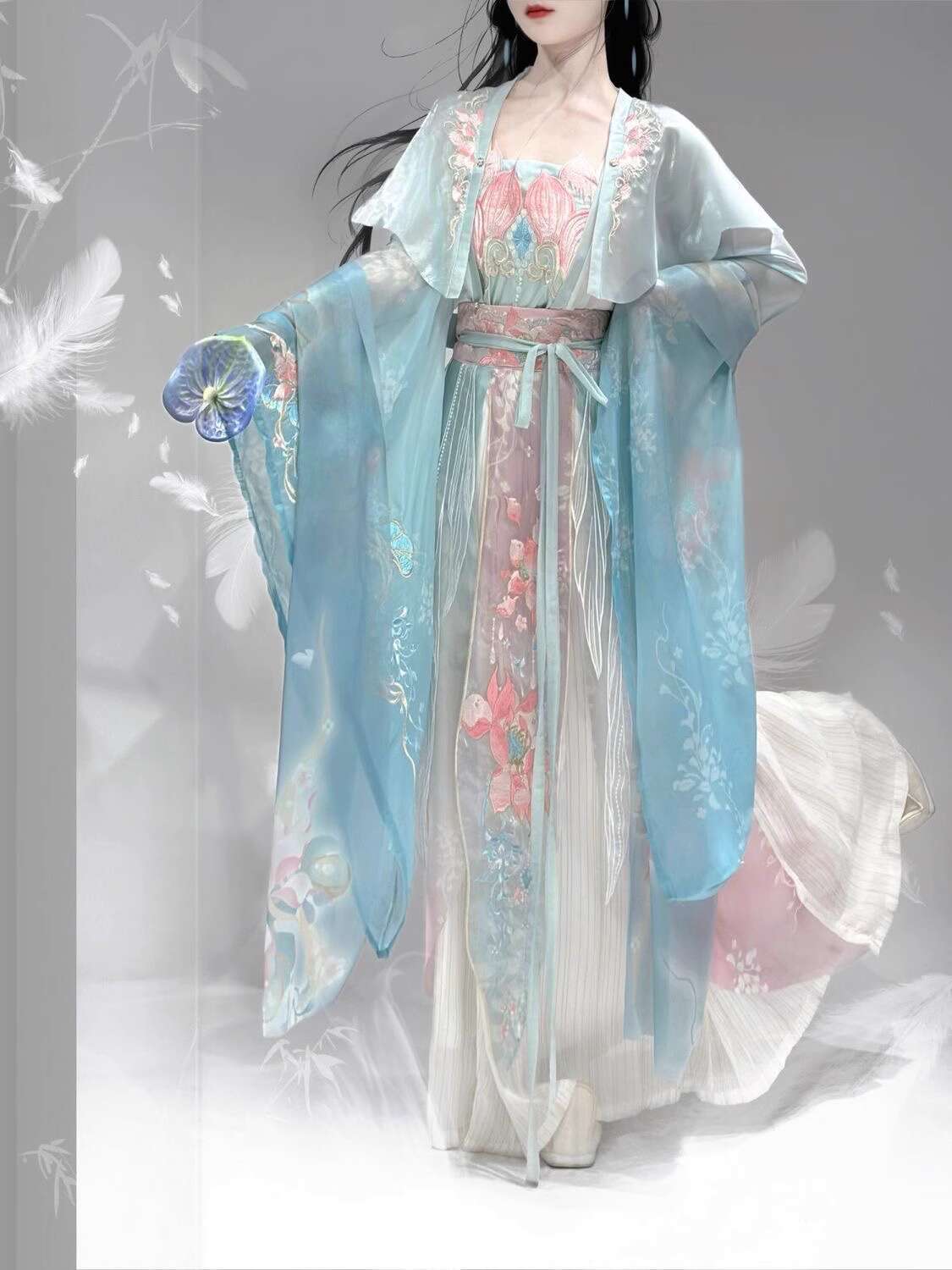 New Hanfu Wei Jinfeng Heavy In - огляд і ціна Embroidery In The Piece