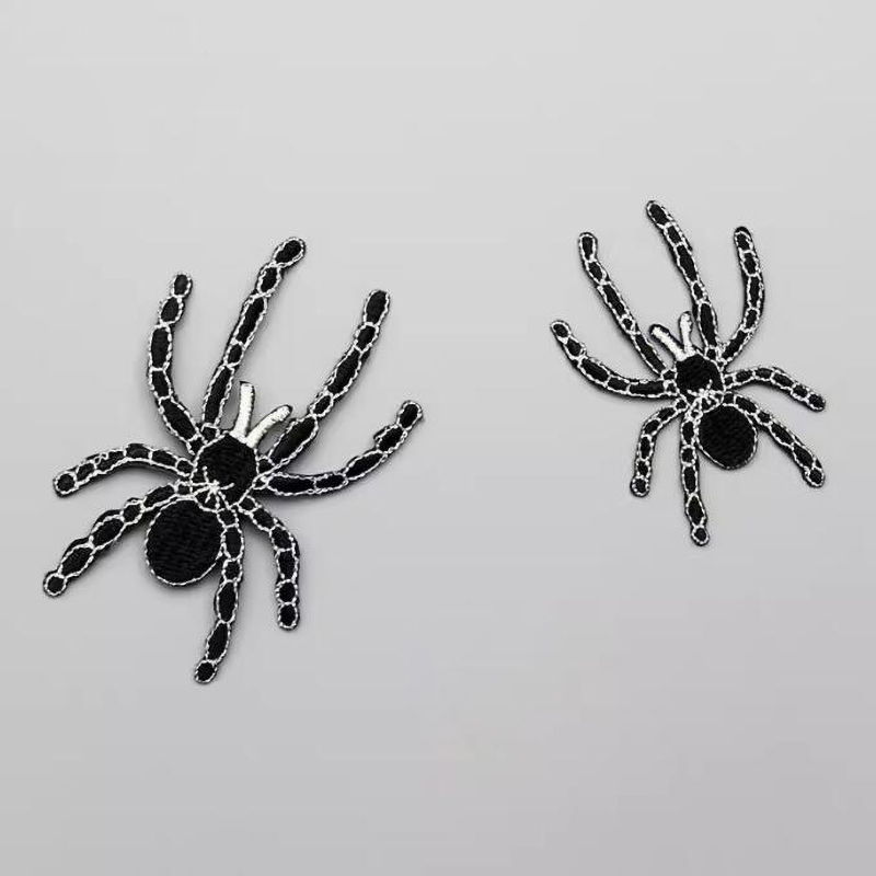 1 Pair Black Spider  Embroider - огляд і ціна Embroidery On Black Shirt