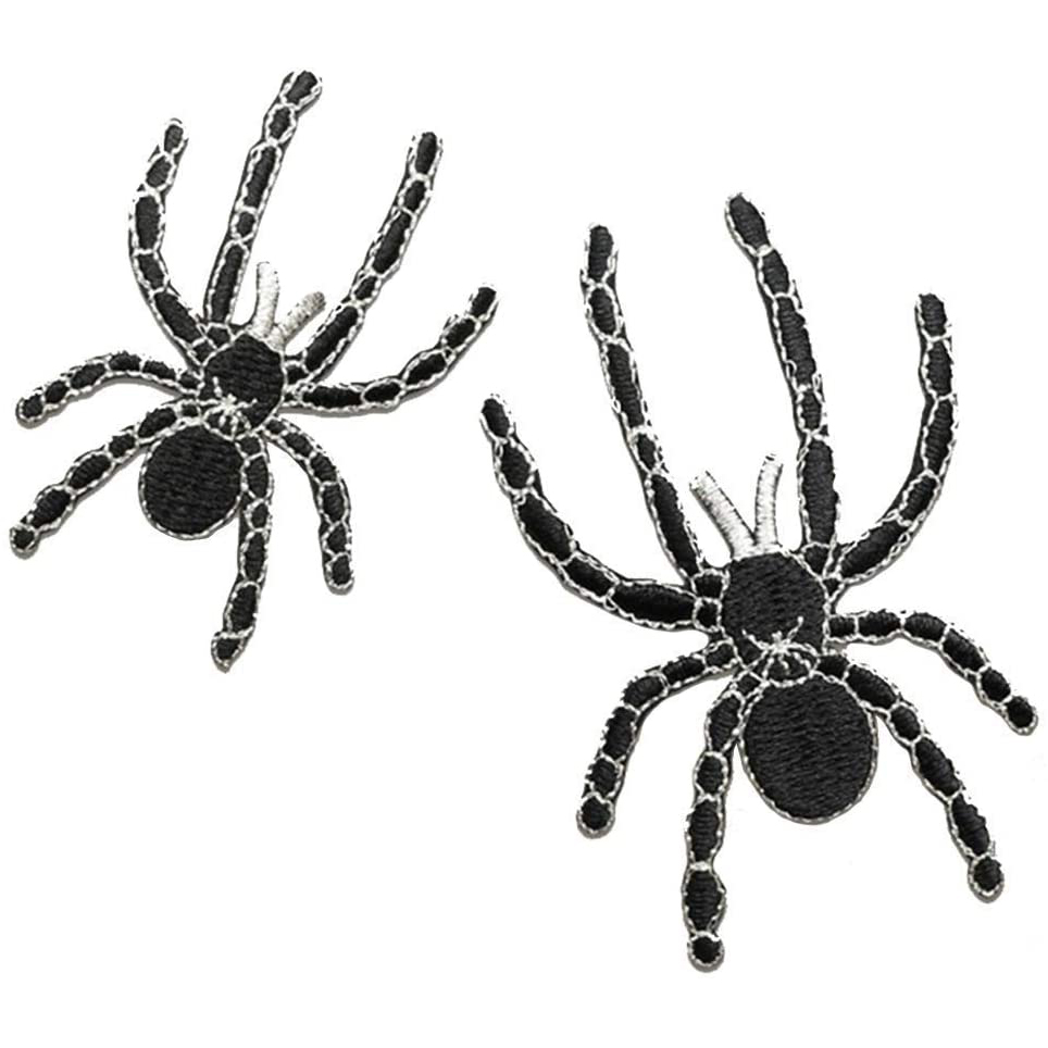 1 Pair Black Spider  Embroider - огляд і ціна Embroidery On Black Shirt