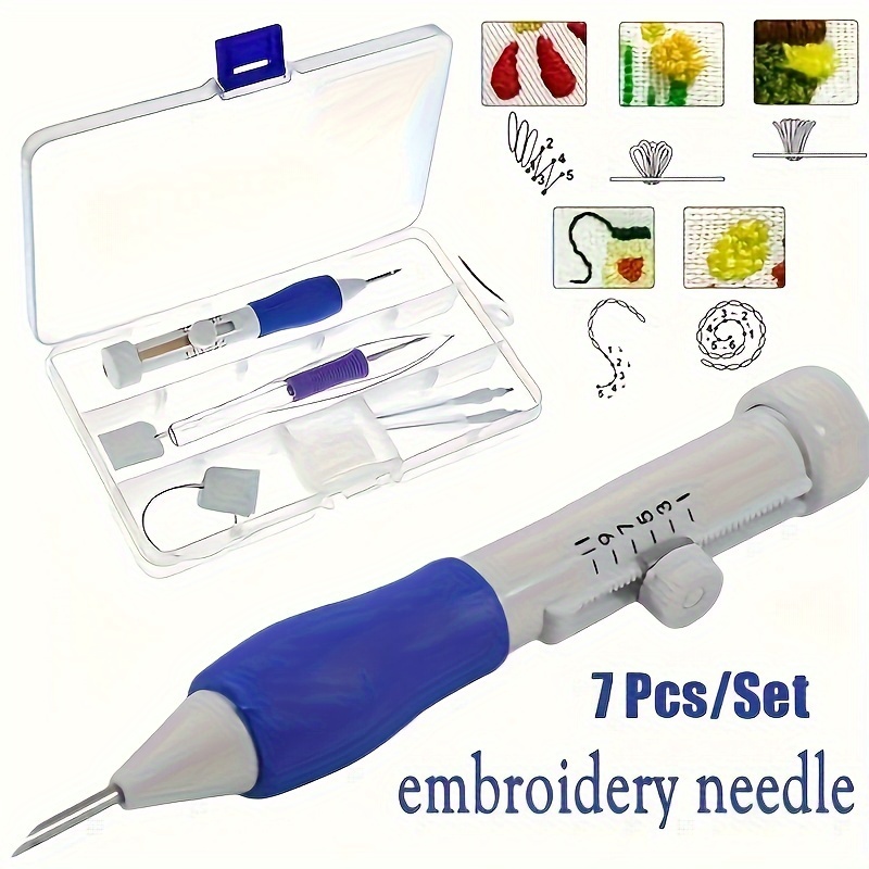 7-Piece Embroidery Punch Needl - огляд і ціна Embroidery In The Piece