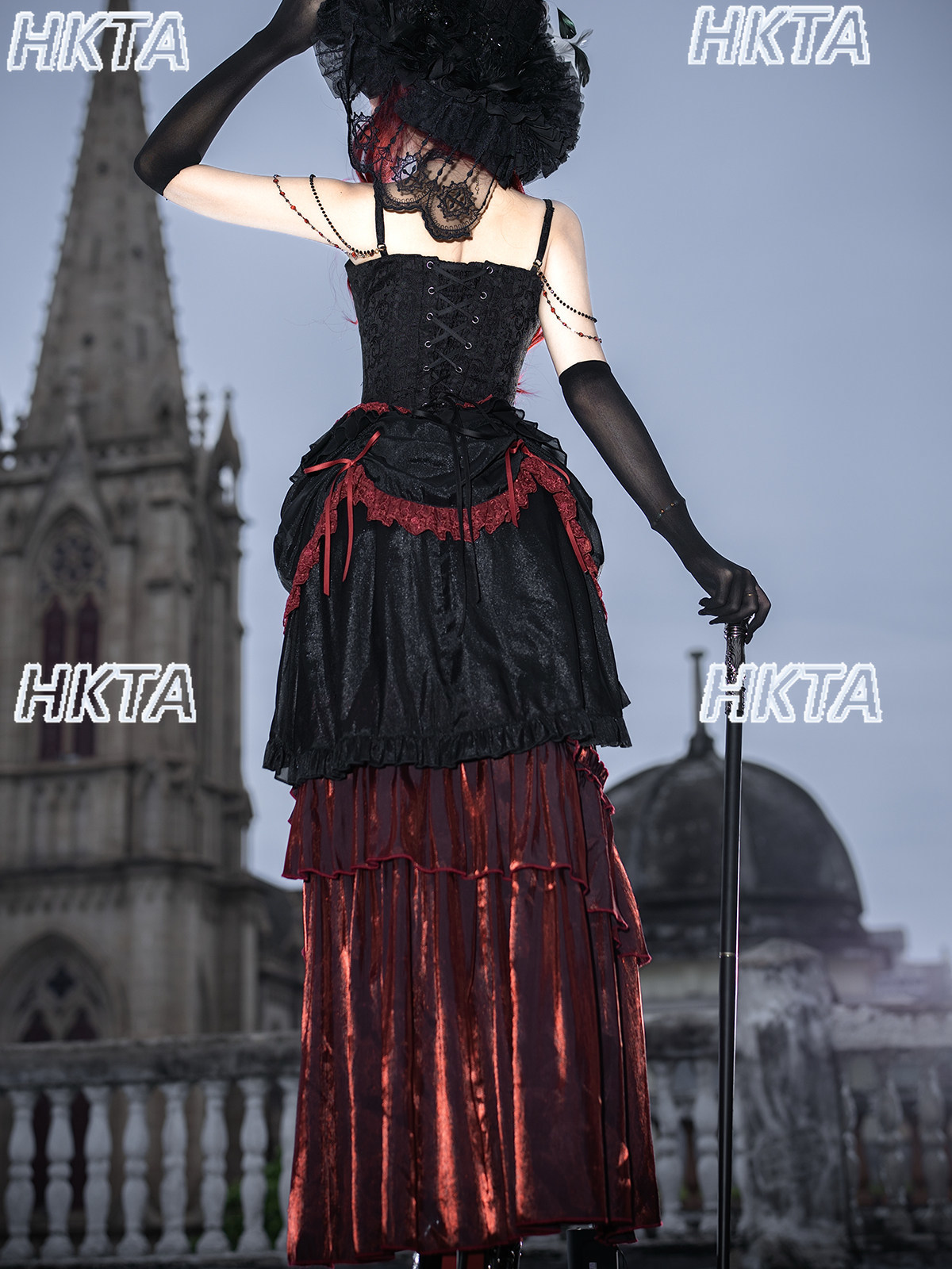 Elegant Vintage Dark Goth Subc - огляд і ціна Embroidery Red