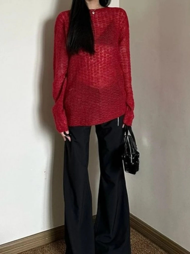Y2K See-Through Knitted Women' - огляд і ціна Embroidery A