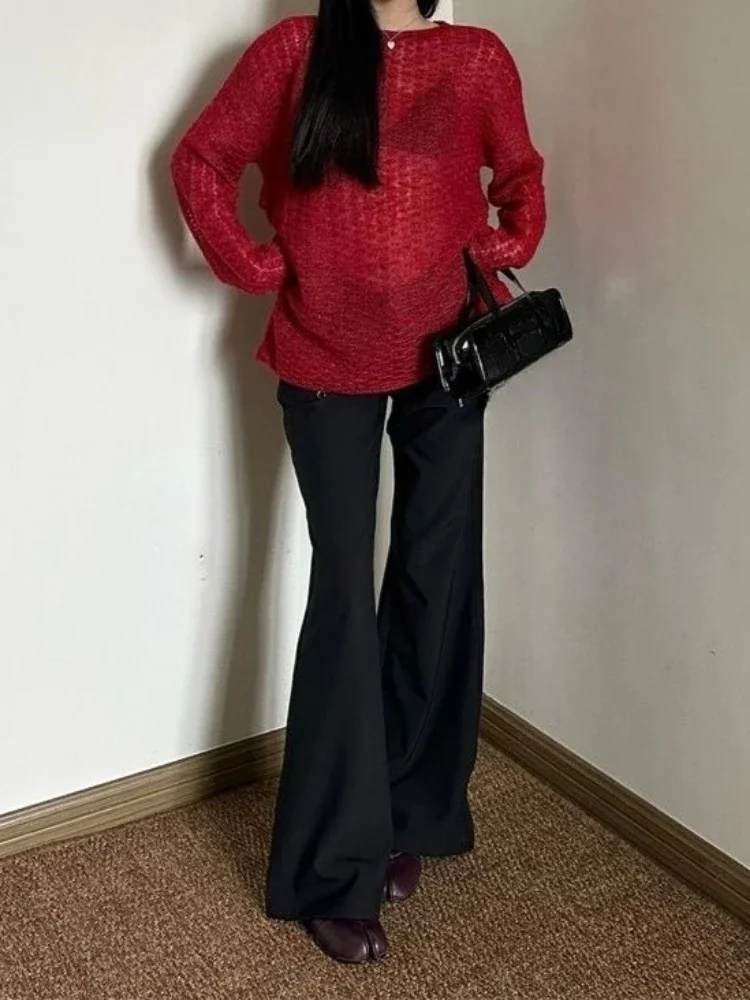 Y2K See-Through Knitted Women' - огляд і ціна Embroidery A