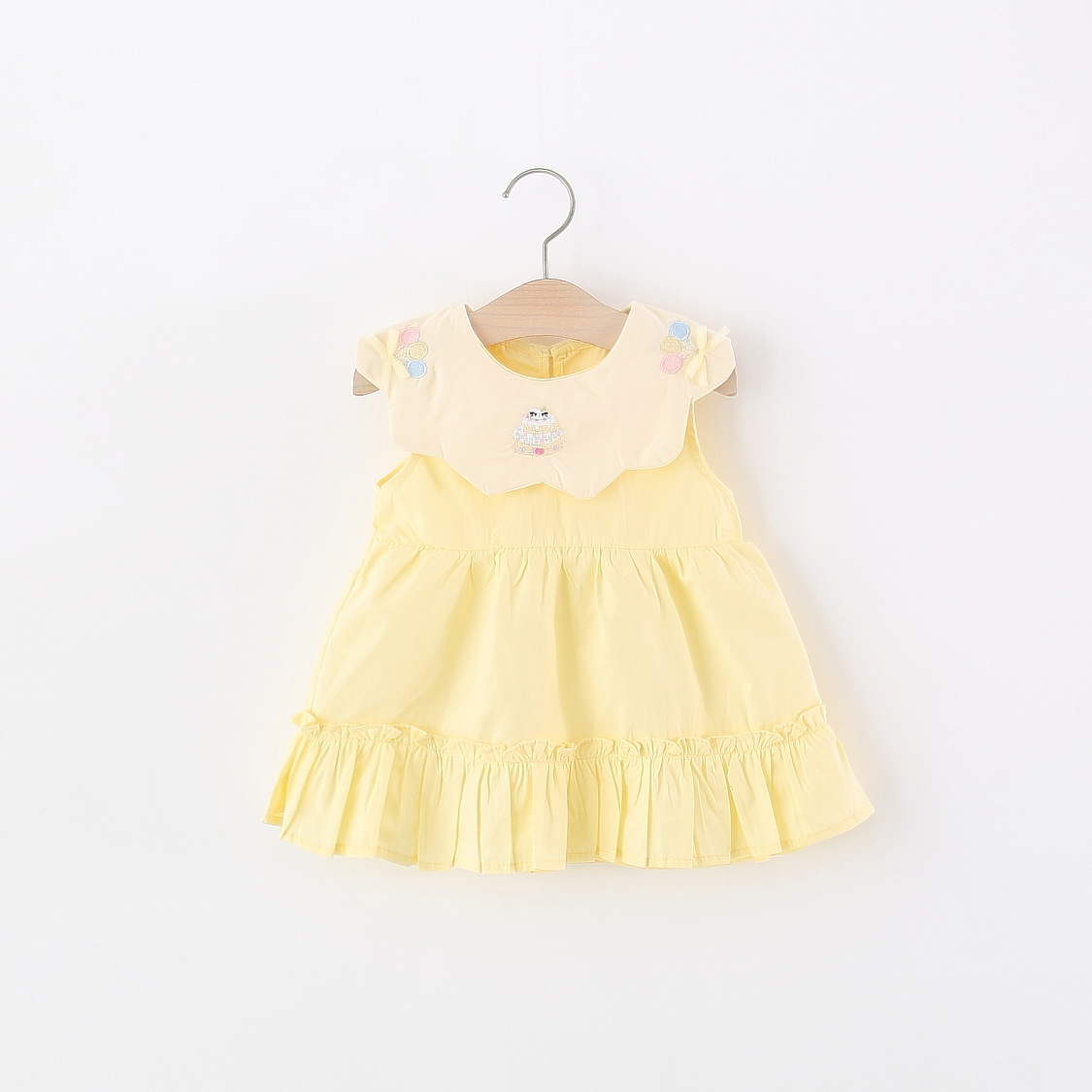 Toddler Girl Yellow Cotton Dre - огляд і ціна Embroidery Yellow Dress
