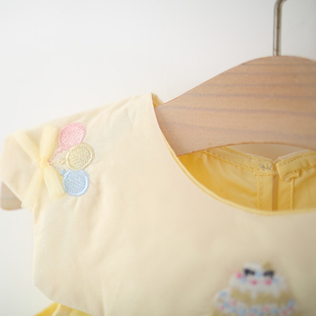 Toddler Girl Yellow Cotton Dre - огляд і ціна Embroidery Yellow Dress